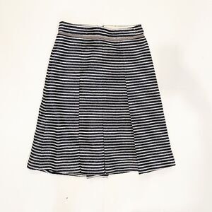 Tory Burch Navy Blue Stripe Skirt Size 2 A Line
